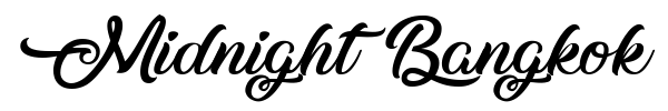 Midnight Bangkok font preview
